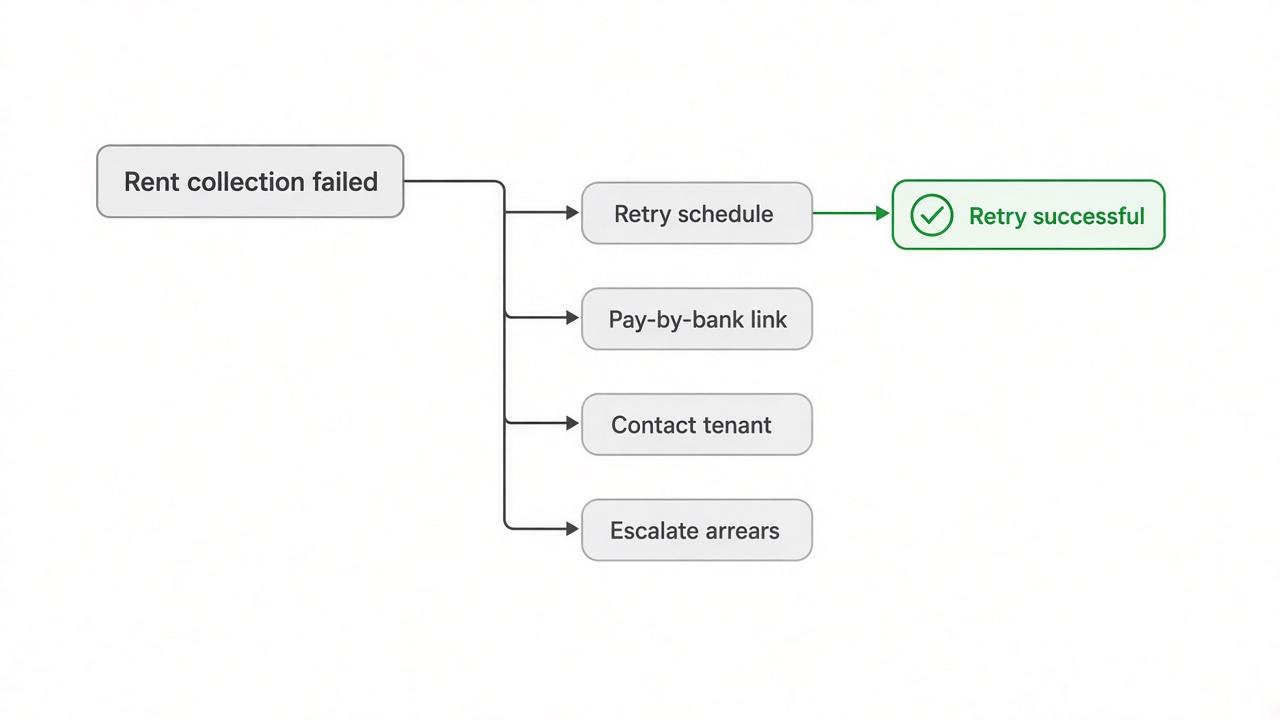 Open banking property management failed rent recovery diagram