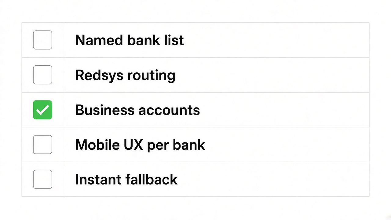 Open banking Spain evaluation checklist for B2B provider selection