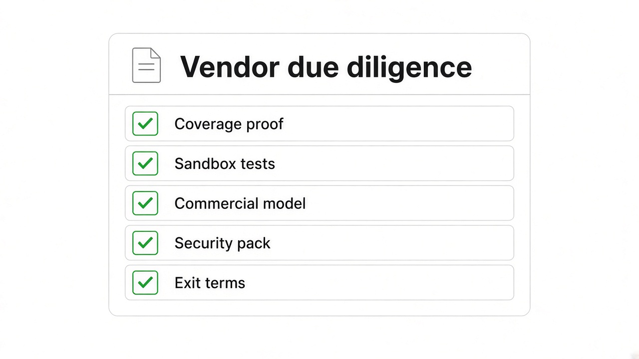 Open banking vendor due diligence checklist for EU B2B payments teams