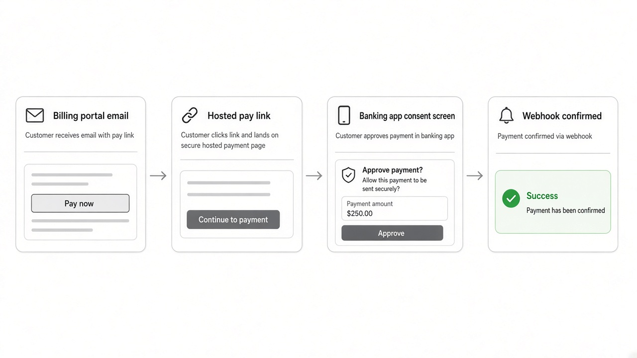 VRP consent renewal customer journey from billing email to banking app re-approval